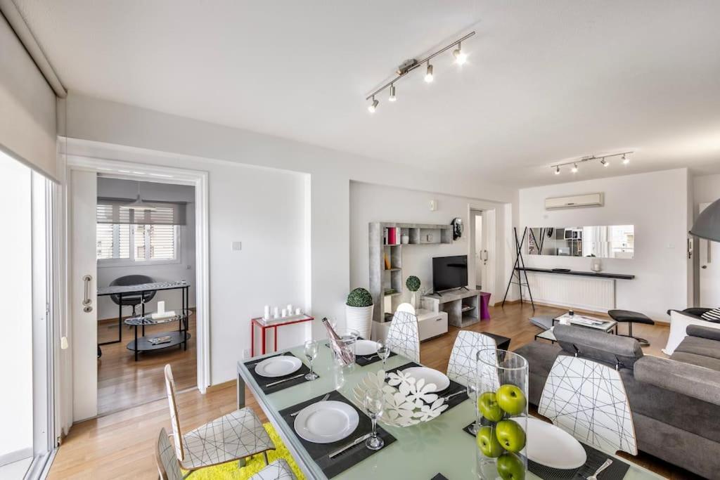 Luxurious Bright & Stylish 2Br With Office In Nicosia Apartment Luaran gambar
