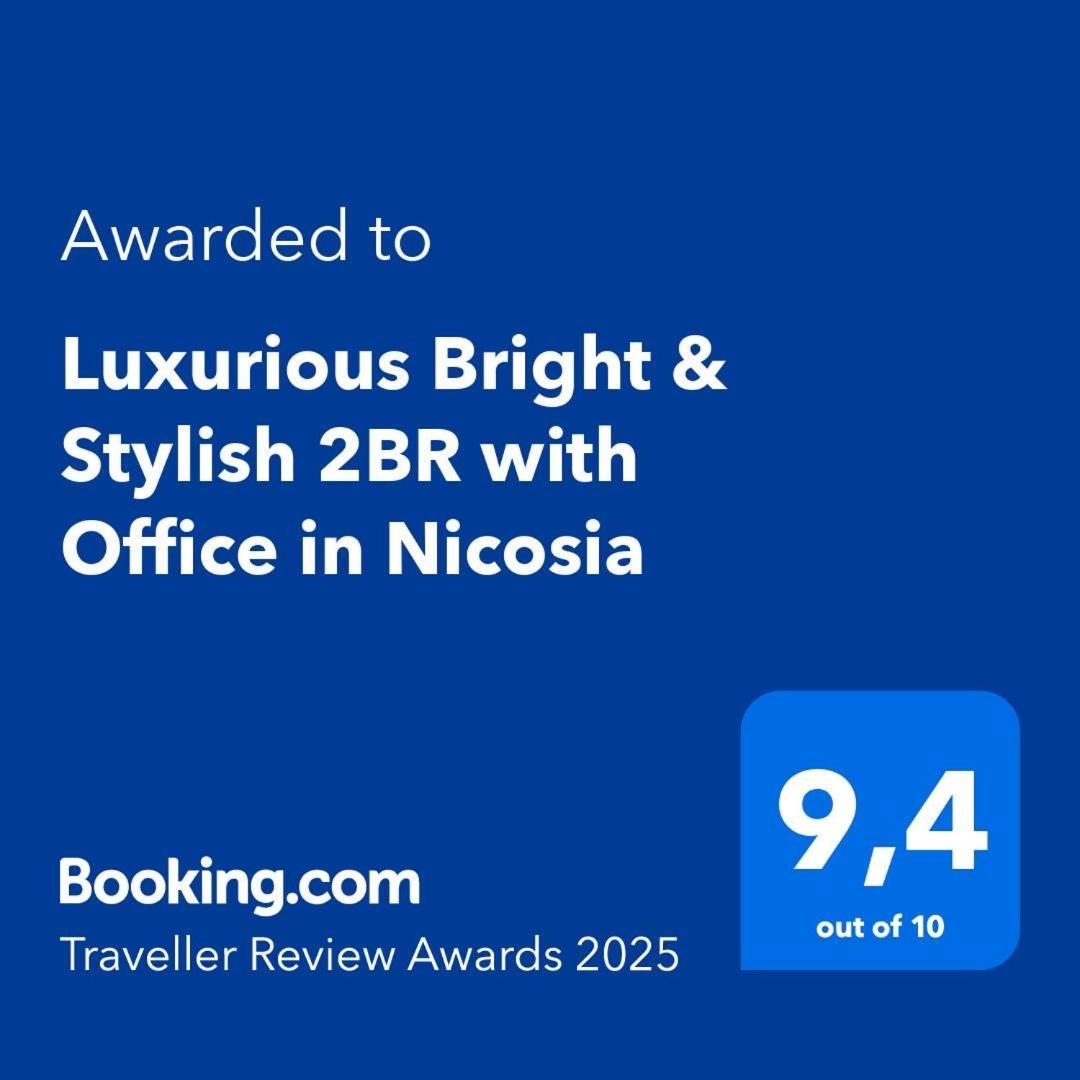 Luxurious Bright & Stylish 2Br With Office In Nicosia Apartment Luaran gambar